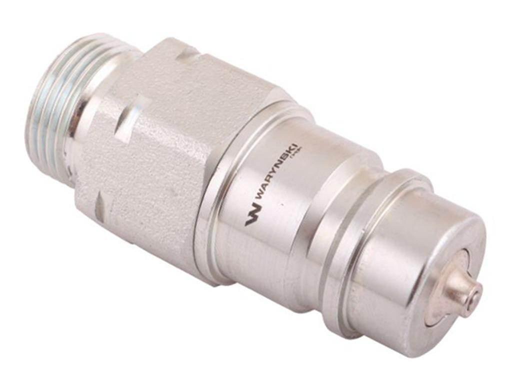 Szybkozłącze hydrauliczne wtyczka z eliminatorem ciśnienia M22x1.5 gwint ze