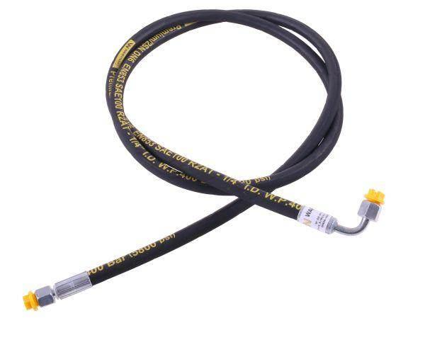 Przewód hydrauliczny 400 bar gwint m14x1.5 prosta/90 stopni kolanko l-2000m