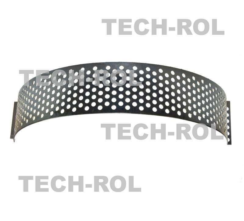 Sito oczkowe fi-9,0 mm 725x105x2,5 mm pasuje do: Rozdrabniacz bijakowy RBJ