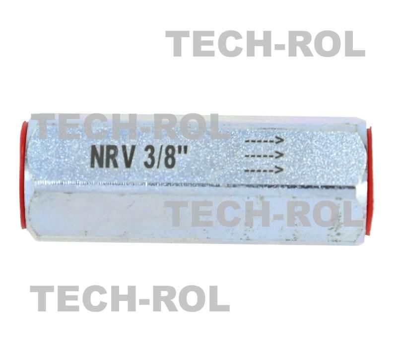 Zawór hydrauliczny zwrotny liniowy NRV3/8" przepływ: 45L/min VU-G3/8