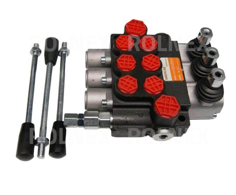 Rozdzielacz 3-sekcyjny hydrauliczny 2xspręzyna+1xzatrzask 3p40a1a1a8gkz1