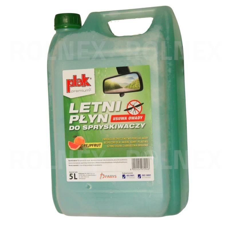 Płyn do spryskiwaczy 5l letni plak 05784