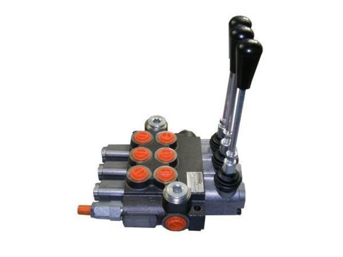 Rozdzielacz hydrauliczny trzysekcyjny z zatrzaskami (3) 40L ROZDZIELACZ3Z