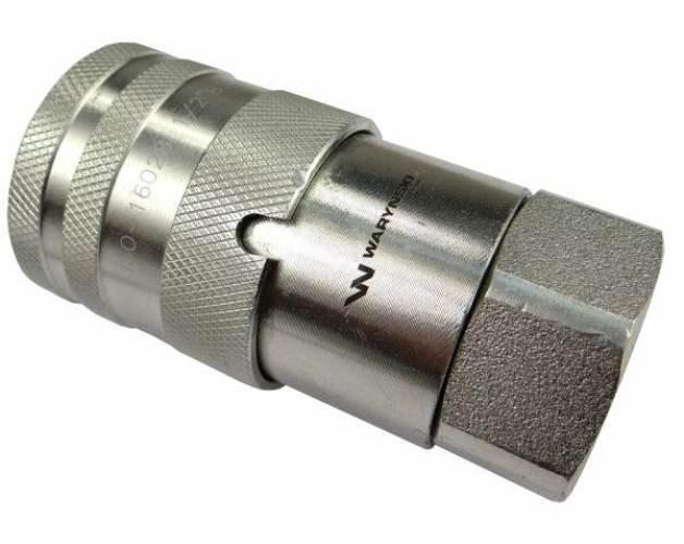 Szybkozłącze hydrauliczne suchoodcinające gniazdo G1/2"BSP gwint wewnętrzny