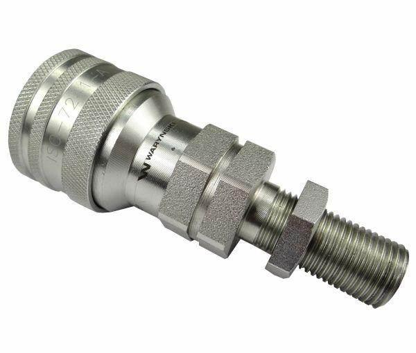 Szybkozłącze hydrauliczne gniazdo long M16x1.5 gwint zewnętrzny EURO (91008