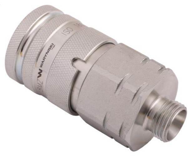 Szybkozłącze hydrauliczne suchoodcinające gniazdo M18x1.5 12L gwint zewnętr