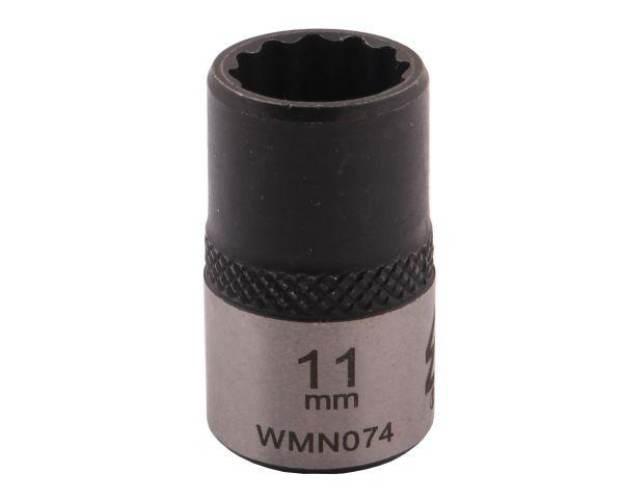 Nasadka dwunastokątna 3/8". 11 mm. CrV50BV30. DIN 3124. Waryński WMN074