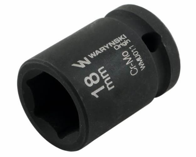 Nasadka udarowa sześciokątna 1/2". 18 mm. CrMo. DIN 3129. Waryński WMU011