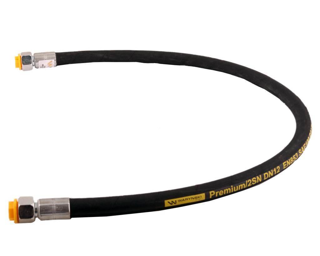 Przewód hydrauliczny 275 bar gwint DKR/DKR 1/2" BSP proste L-1000mm DN12-2S
