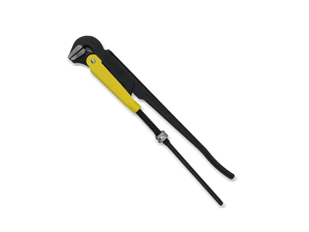 Szczypce nastawne szwedzkie do rur szczęki typ 90° o rozstawie max 121mm dł