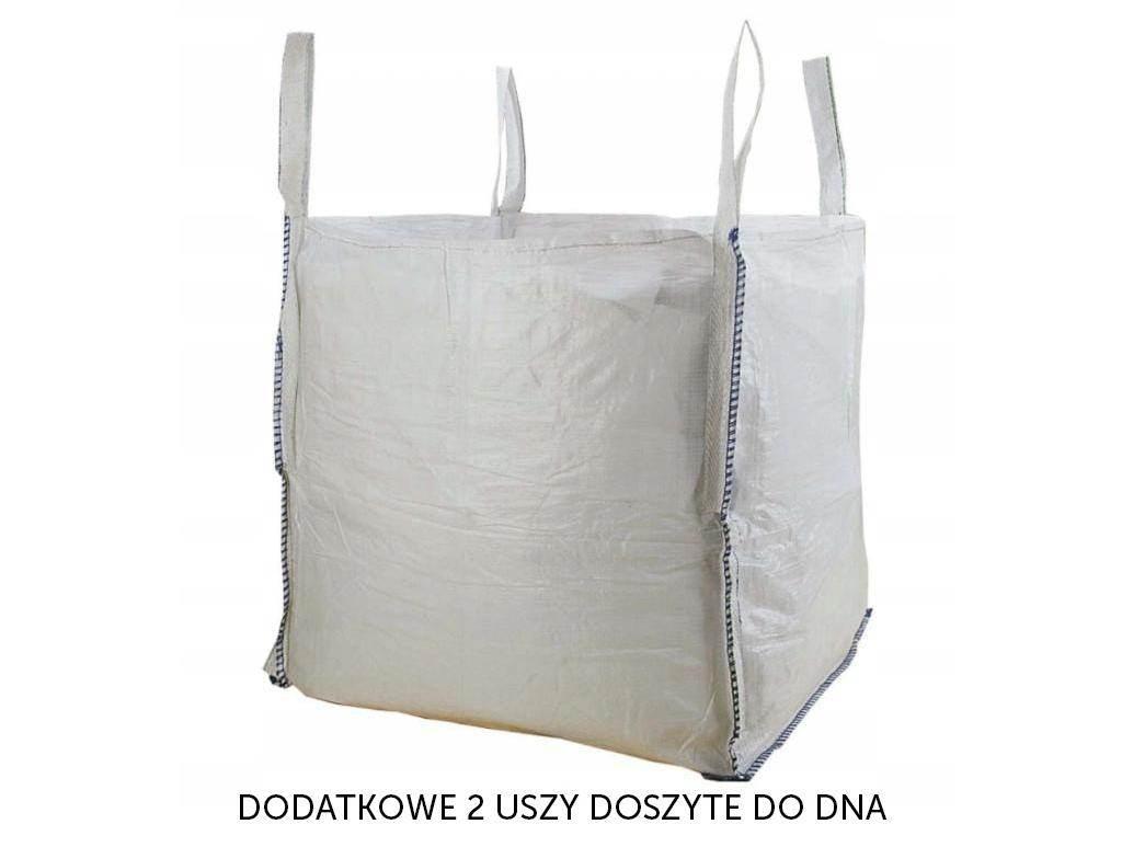 Worek BIG BAG 1000kg. 100x100x100. 4 uchwyty+ 2 doszyte do dna. góra otwart