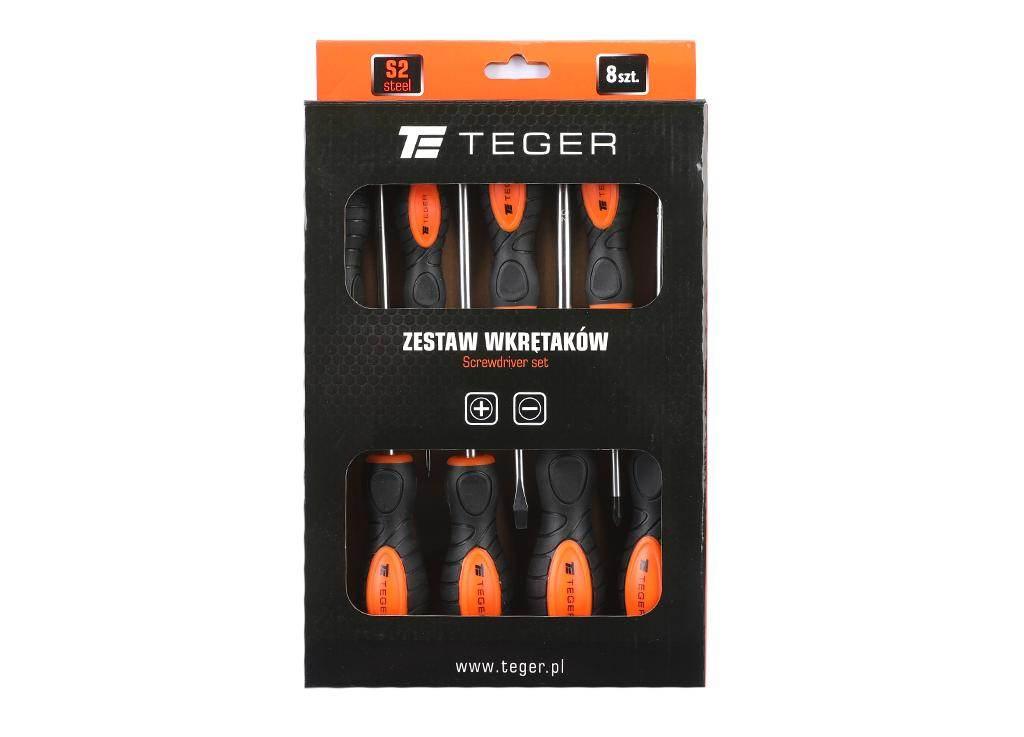 Zestaw wkrętaków 8 szt / TEGER T-W-ZWK002