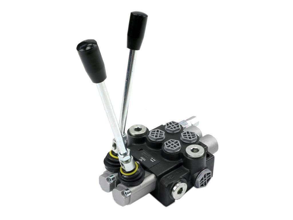 Rozdzielacz hydrauliczny 2-sekcyjny 40L z zatrzaskami VOIMA V-R40L-2Z