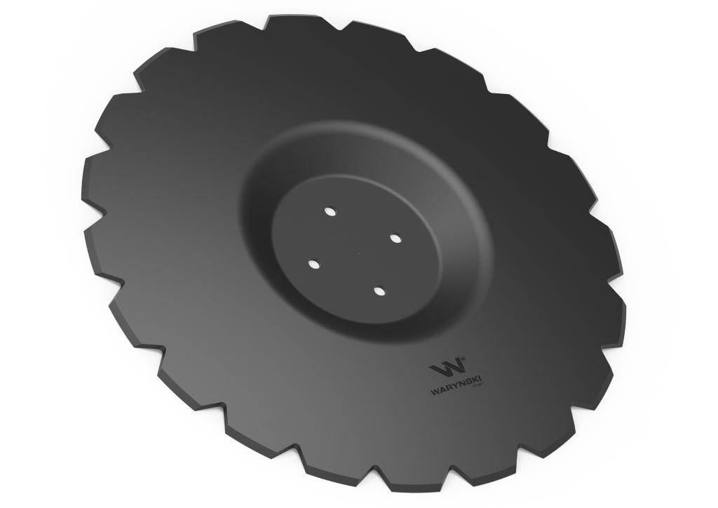 Talerz uzębiony Z-20 fi 560 mocowanie 4/98 grubość 4.5 mm przetłoczony stal