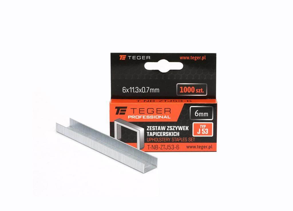 Zestaw zszywek tapicerskich PROFESSIONAL (typ J/53) 6/11,3/0,7mm / 1000 szt