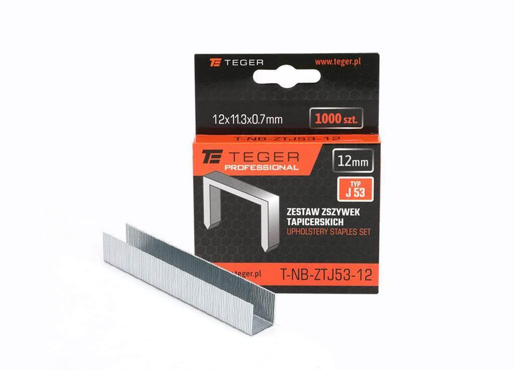 Zestaw zszywek tapicerskich PROFESSIONAL (typ J/53) 12/11,3/0,7mm / 1000 sz