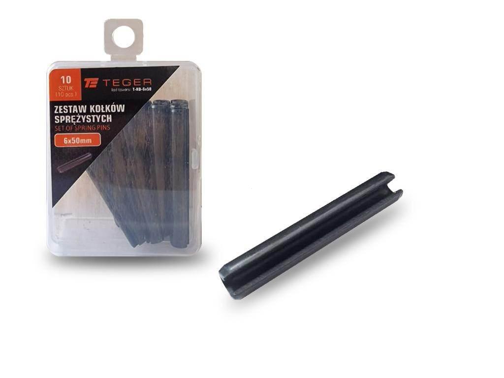 Kołek sprężysty 6x50 TEGER, 10szt T-KO-6X50
