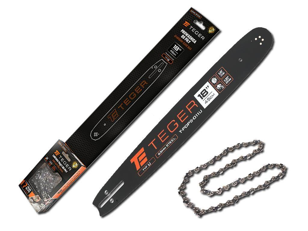 Zestaw tnący, 18" (45 cm) prowadnica + łańcuch, 0,325" 1,3mm 72 og., 12z, m