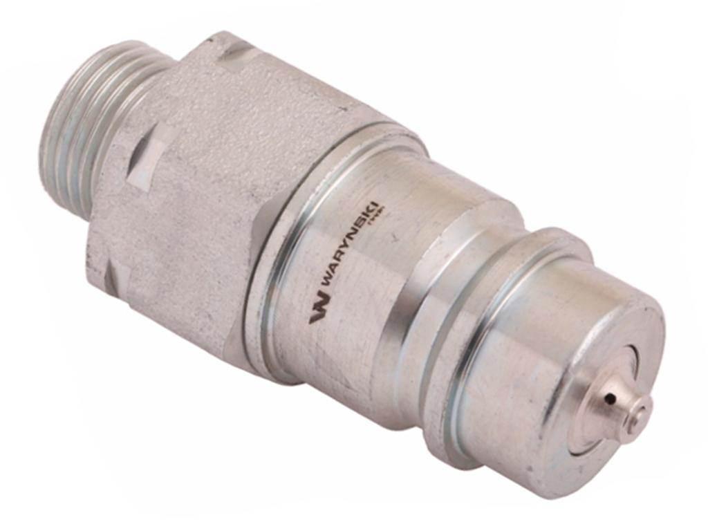 Szybkozłącze hydrauliczne wtyczka z eliminatorem ciśnienia M18x1.5 gwint ze