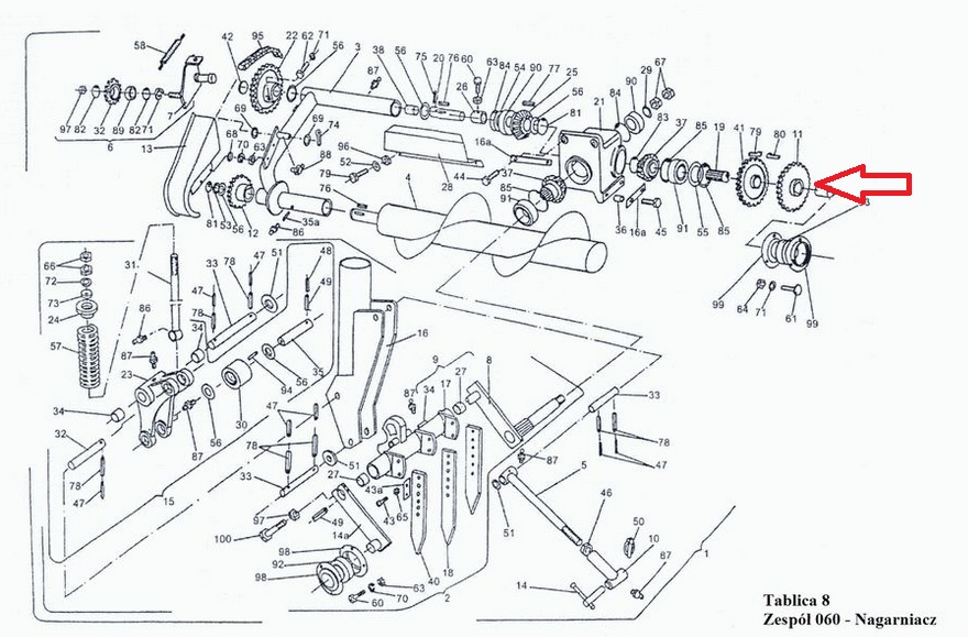 Koło Łańcuchowe Z-24 Prasa Z-224 Sipma