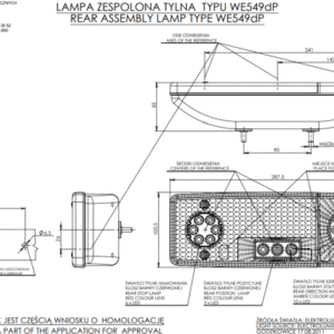 Lampa Diodowa Tylna Prawa E-549 Led 12/24v
