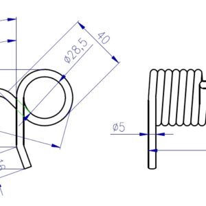 Sprężyna Noży Mengele Law 360