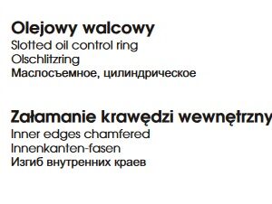 Pierścień Olejowy Mf4 98,476x6,35x3,6