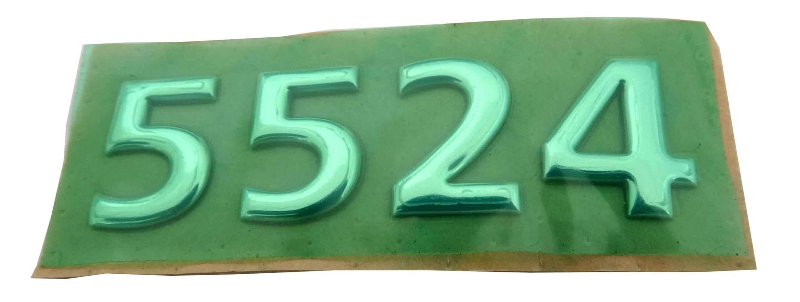 Znak 5524 Srebrny Litery Wypukłe