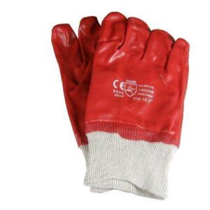 Rękawice ochronne pcv ze ściągaczem po 12)