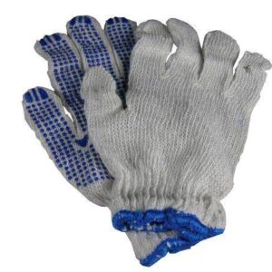 Rękawice ochronne robocze nakrapiane pcv po 12)