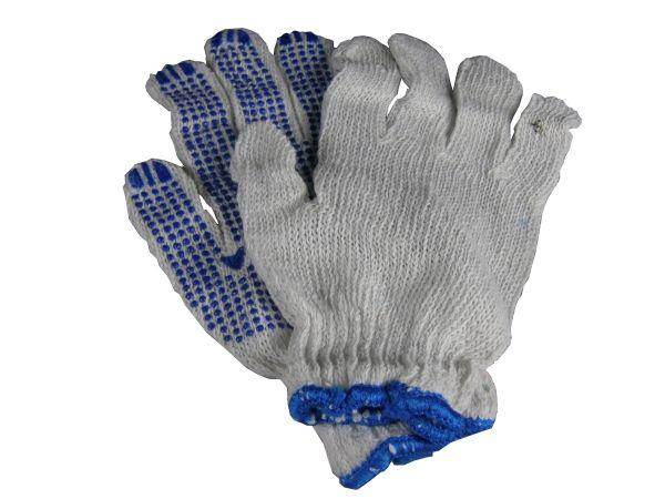 Rękawice ochronne robocze nakrapiane pcv po 12)