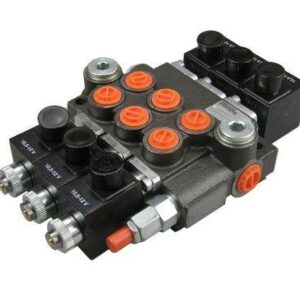 Rozdzielacz hydrauliczny trzysekcyjny sterowany elektrycznie 50l