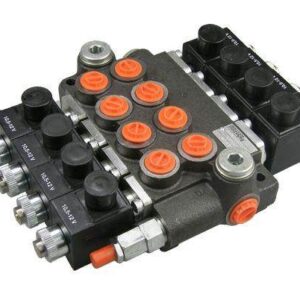 Rozdzielacz hydrauliczny czterosekcyjny sterowany elektrycznie 50l