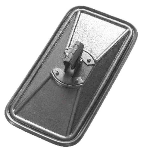 Lusterko uniwersalne mocowanie metalowe plastikowa tuleja 390x195 obejma 2szt