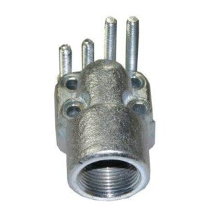 Adapter pompy hydraulicznej kątowy 4 otwory 3/4" 40mm m6