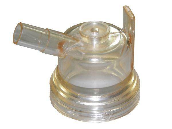 Korpus dolny kolektora 120ml przezroczysty dojarka