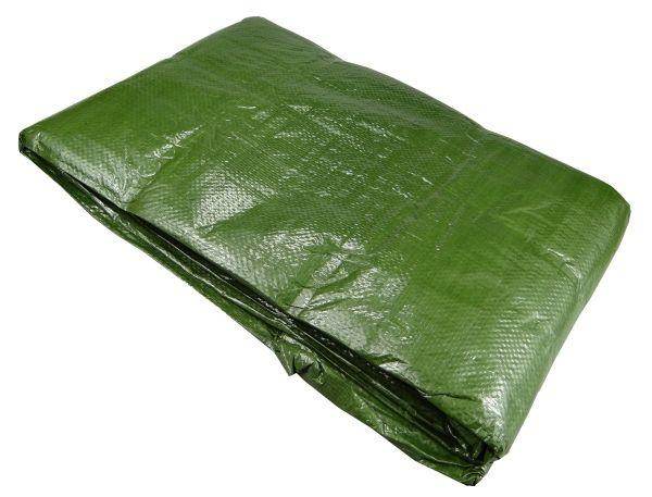 Plandeka wzmocniona 5x8m zielona gramatura 90g/m2