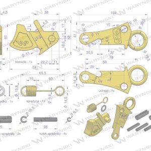 Zestaw naprawczy do haków cat-2hd waryński