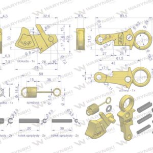Zestaw naprawczy do haków cat-2s waryński