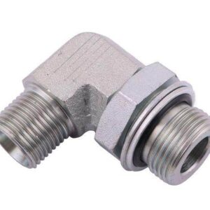 Kolanko hydrauliczne 90 long z przeciw m22x1.5 z uszc.xm18x1.5