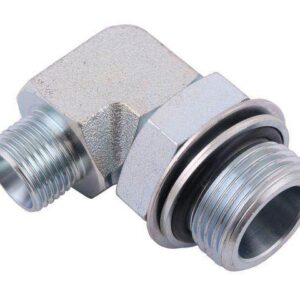 Kolanko hydrauliczne 90 long z przeciw m27x2xm18x1.5