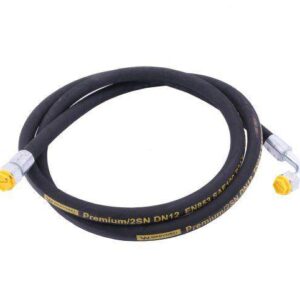 Przewód hydrauliczny 275 bar gwint m22x1.5 prosta/90 stopni l-1250mm dn12-2sn ak-13-1250 p11p12 27.5mpa waryński