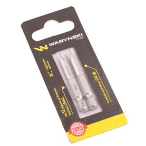 Końcówki wkrętakowe bity t30 50mm waryński komplet w blistrze dwusztukowym