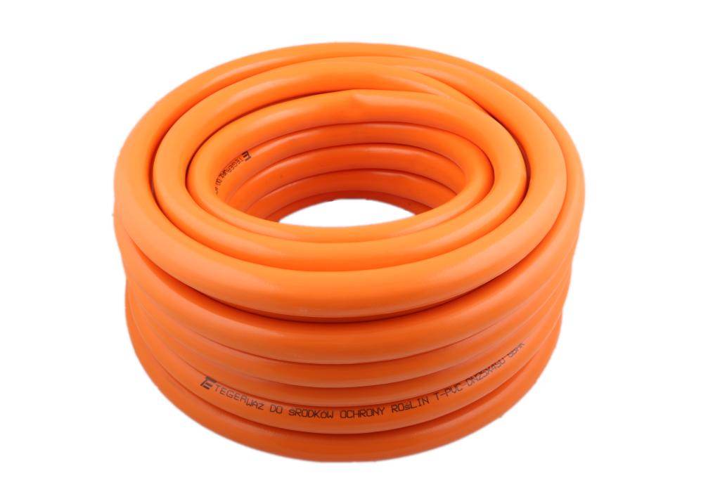 Wąż do środków ochrony roślin do opryskiwaczy zbrojony pvc 25x4 6bar teger po 25m)