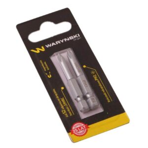 Końcówki wkrętakowe bity ph1 50mm waryński komplet w blistrze dwusztukowym
