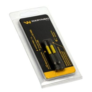 Końcówki wkretakowe udarowe bity t25 50mm 2szt waryński