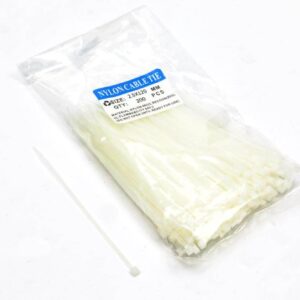 Opaski kablowe 2.5x120mm 200 szt w worku jasne odporne na uv