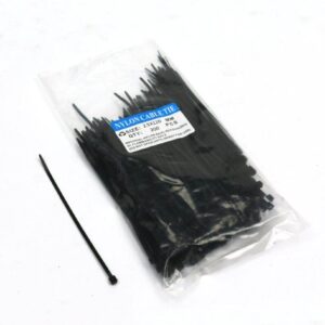 Opaski kablowe 2.5x120mm 200 szt w worku czarne odporne na uv