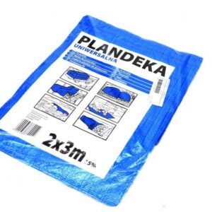 Plandeka lekka 2x3m niebieska gramatura 55g/m2