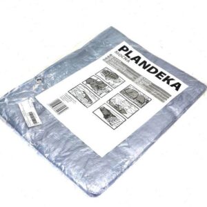 Plandeka mocna 3x4m srebrna gramatura 110g/m2